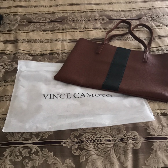 Vince Camuto Brown/Black Tote Bag - Picture 2 of 4